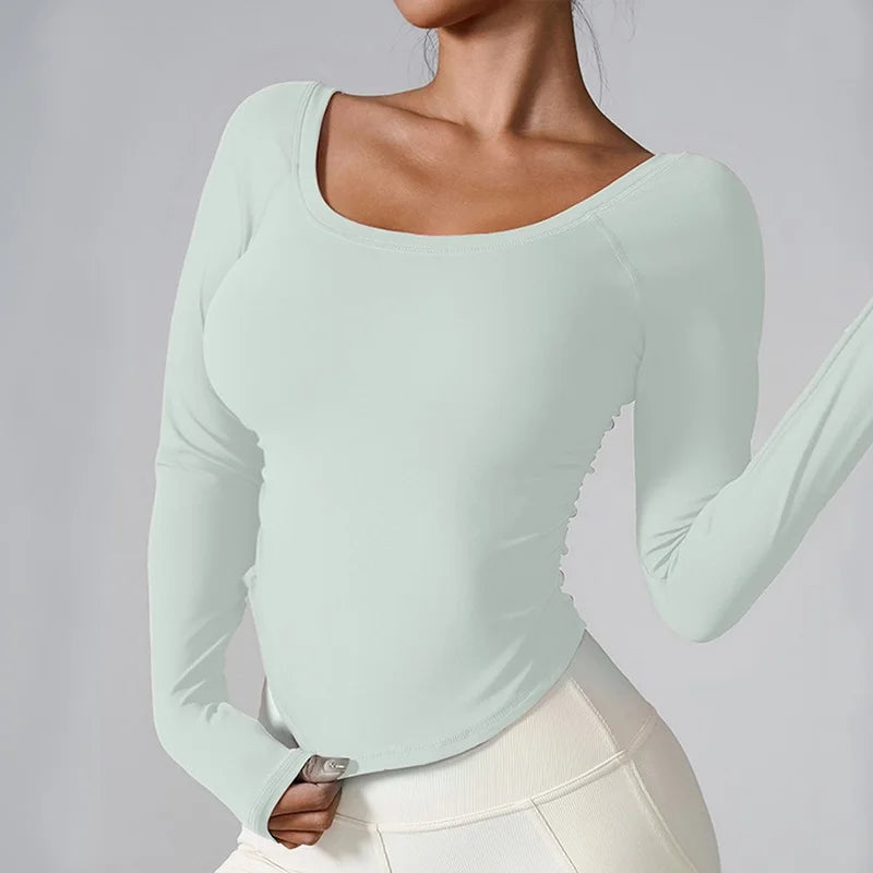 Women Yoga Shirts - Plus Size Sportswear Top | Breathable Quick Dry Fitness Workout Shirt