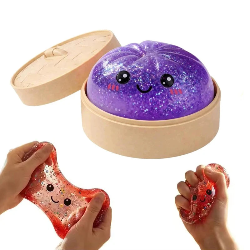 New Glitter Dumpling Pressure Ball Slow Rebound Soft Pinch Decompression Office Home Decorat Children Adults Birthday Gifts