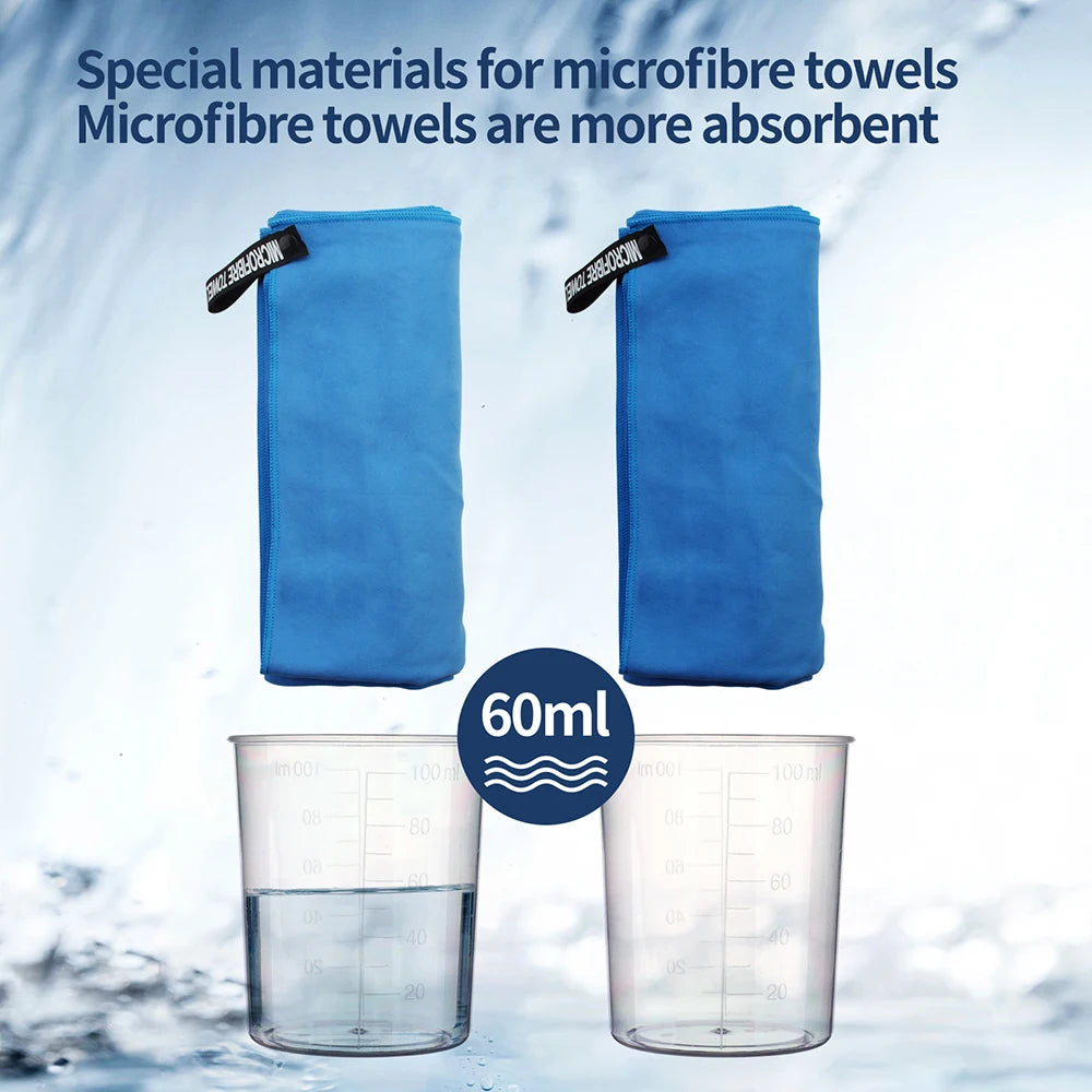 Fast Dry Sport Towel Multifunctional Travel Swimming Yoga Ultra Soft Lightweight Super Absorbent Microfiber Material for Gym