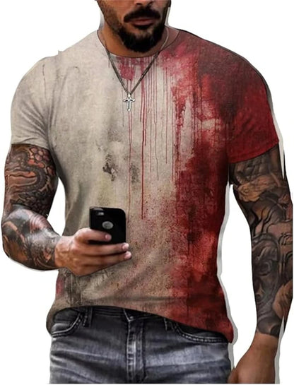 3D Printed Horror T-Shirt - Casual Short Sleeve Tee for Men and Women - ZOOMNSTORE