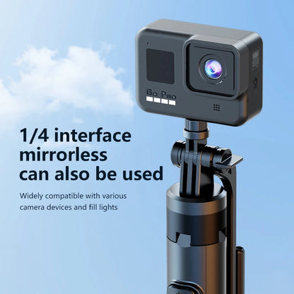 FANGTUOSI 2026 new Tripods For Mobile Phone Camera Holder Clip Smartphone Monopod With big light and microphone Stand For Phone