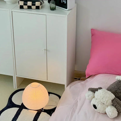 Japanese Lantern LED Table Lamp - Creative Rice Paper Light for Living Room  Bedroom Decor - ZOOMNSTORE