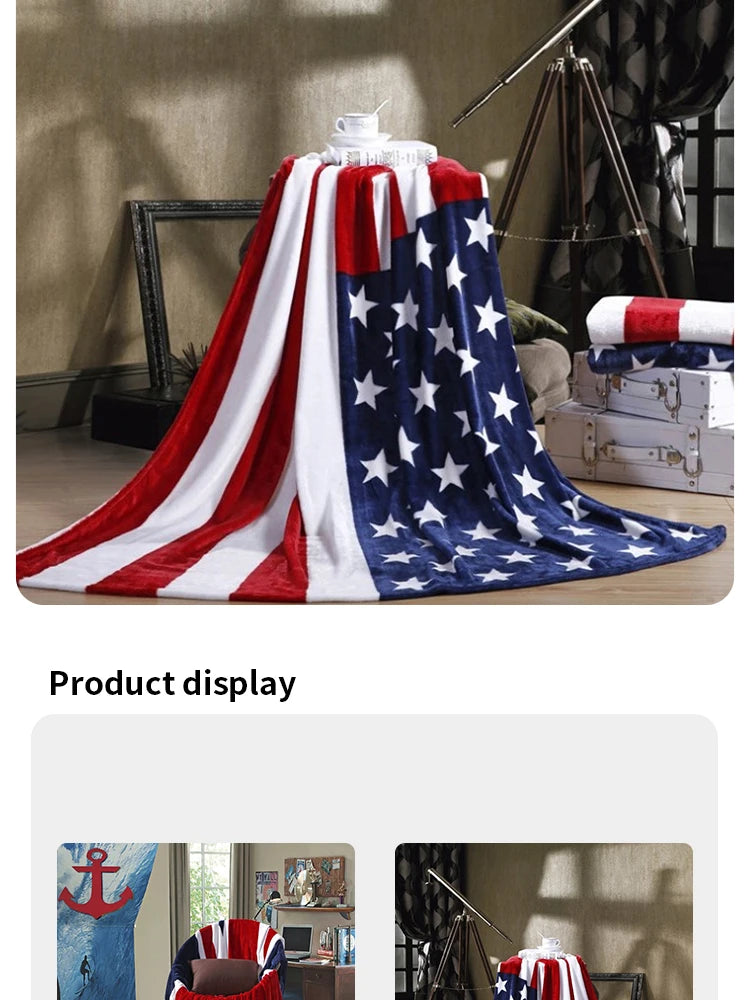 Plush Bed Blanket - Warm Throw for Sofas Cars and Travel - Machine Washable