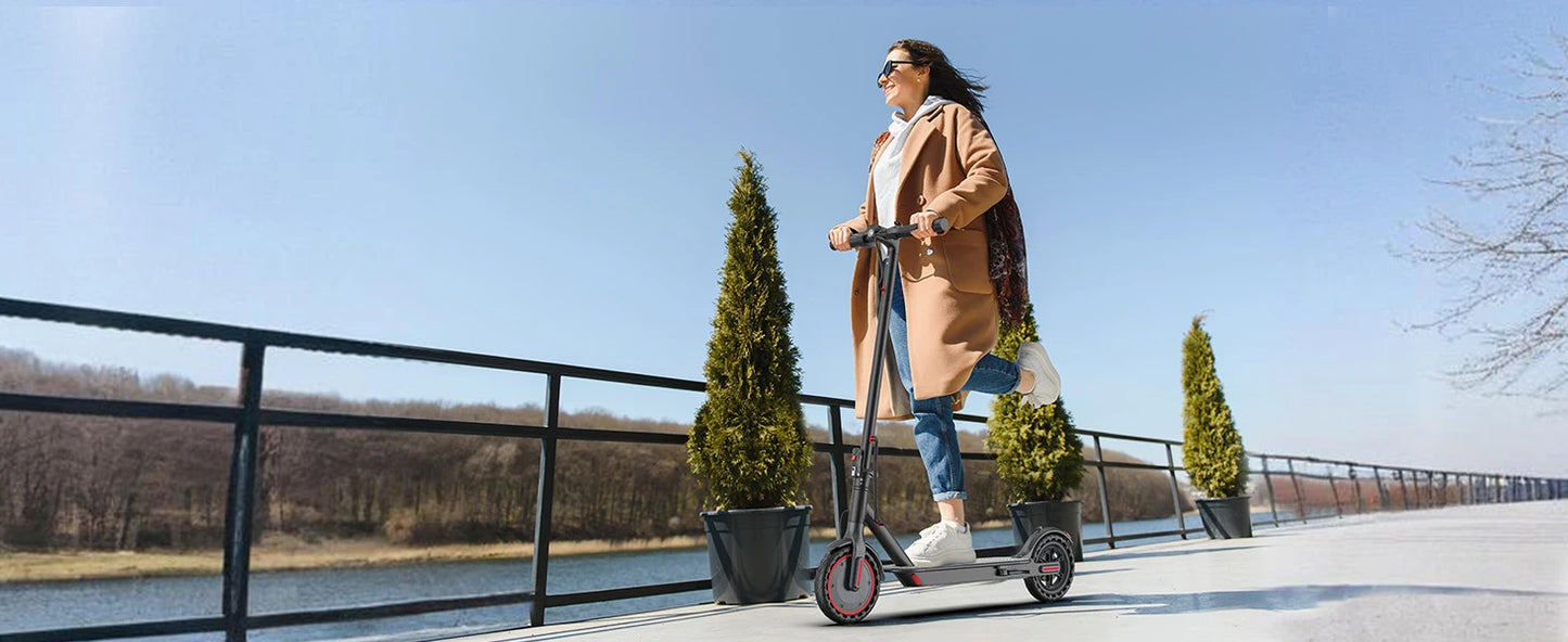 2026 LADPED LP60 Electric Scooter 350W Max 19mph Speed 8.5inch Tire Folding Design with 16 Miles Range for Adult Urban Commuting
