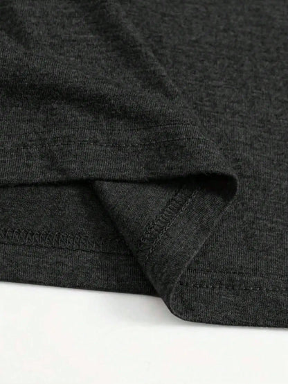 Women's Long-Sleeved Loose Round-Neck Top Elegant Solid Color Polyester Knitted T-Shirt Autumn and Winter Fashion Heart Pattern