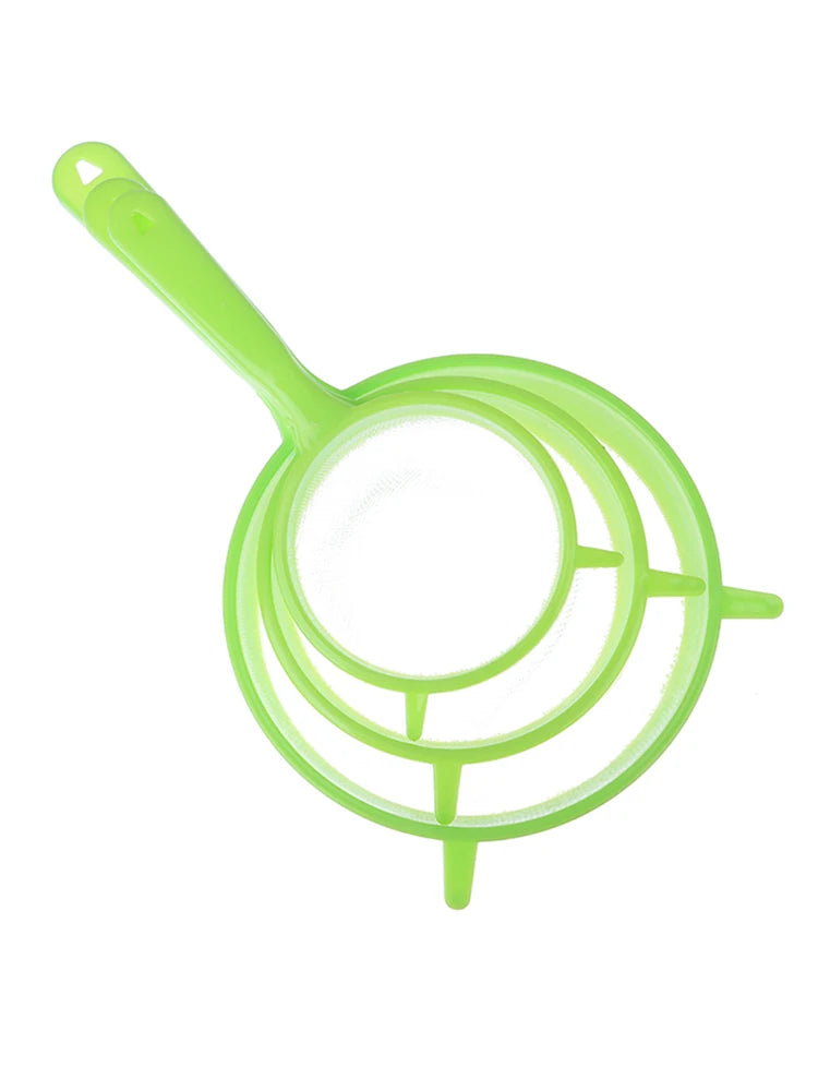 Fine-Mesh Strainer Set – 3-Piece Juice, Tea & Flour Sifter