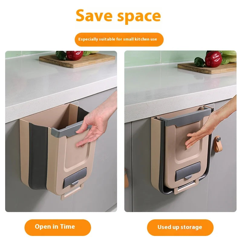 Foldable Large-Capacity Trash Can - Easy-to-Clean Camping Car Accessory