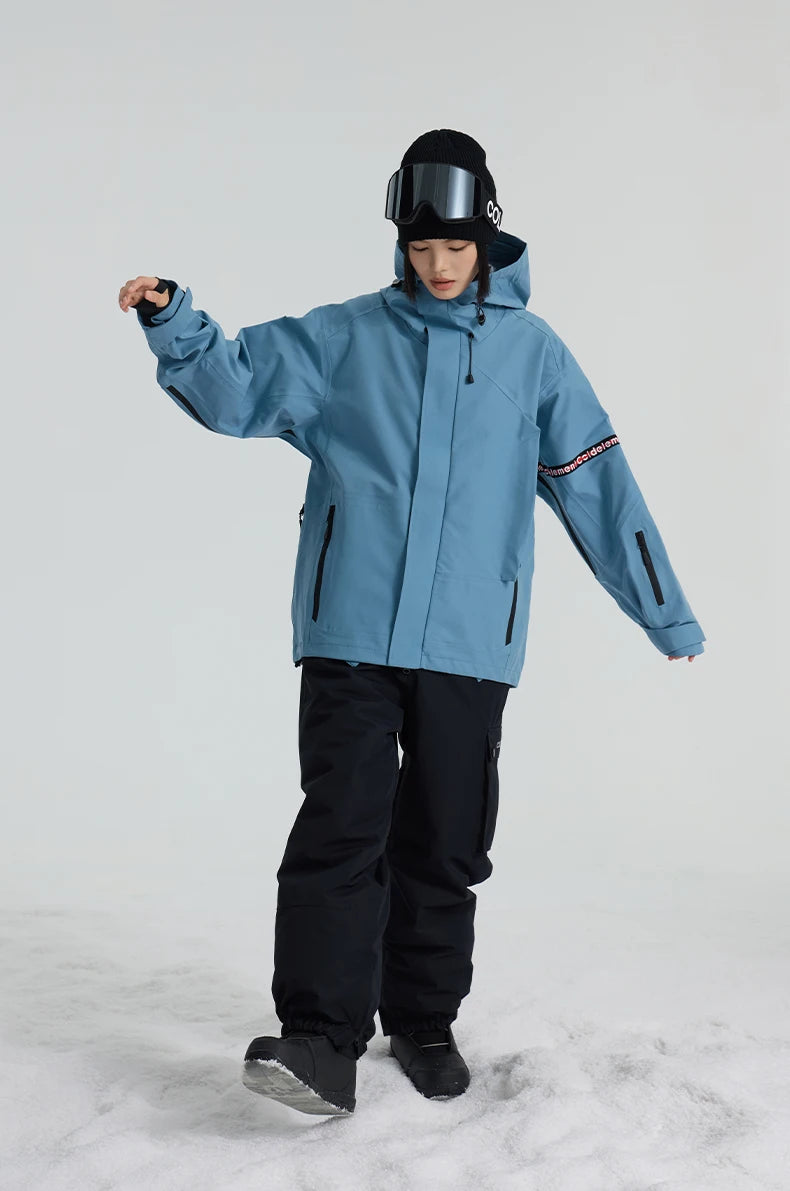 Hard Shell Ski Jacket – Waterproof 3 Layer Durable Winter Coat for Snowboarding Women