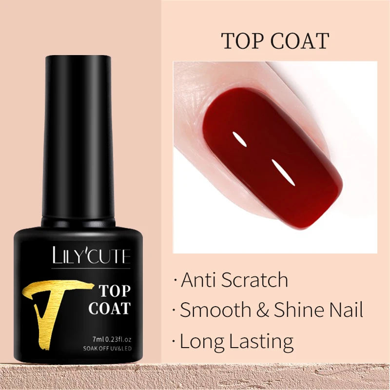 Gel Nail Polish - LILYCUTE UV Gel Varnish 7ML | Soak Off, Long Lasting Colors