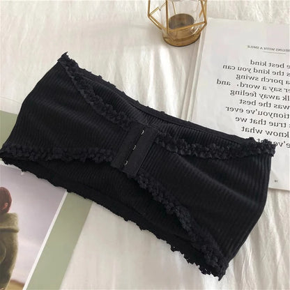 Lace Strapless Bra - Seamless Push Up Bralette | Wire Free Cotton Lace Bra
