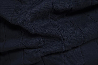 2023 New Autumn High Quality Zipper Pullers Men Warm Winter Cotton Sweaters for Men Ethnic Patterns Casual Mens Sweater