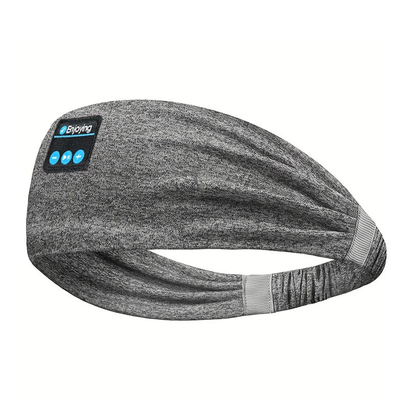Wireless Bluetooth Headband Earphones Sports Fitness Yoga Headband Headset Elastic Soft Sleeping Smart Music Eye Mask Headphones