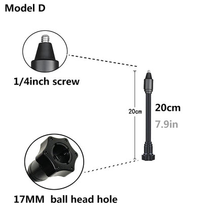 Flexible Arm Monopod Selfie Stick Rod Mount Holder Stands for Mobile Phones for Gopro Hero DJI OSMO Insta 360 Cameras Tripod