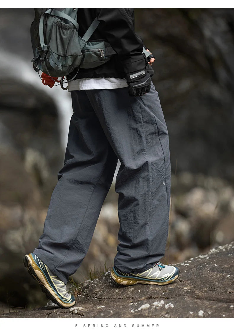 TFETTERS Brand Outdoors Men's Cargo Pants 2026 Spring Summer Outdoors Outing Casual Pants Man Watertight Baggy Riding Clothes