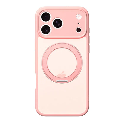 360 Rotating Magnetic Stand Case for iPhone 17 15 14 13 16 Pro Max Air for Magsafe Stress Relief Ring Holder Full Lens Cover