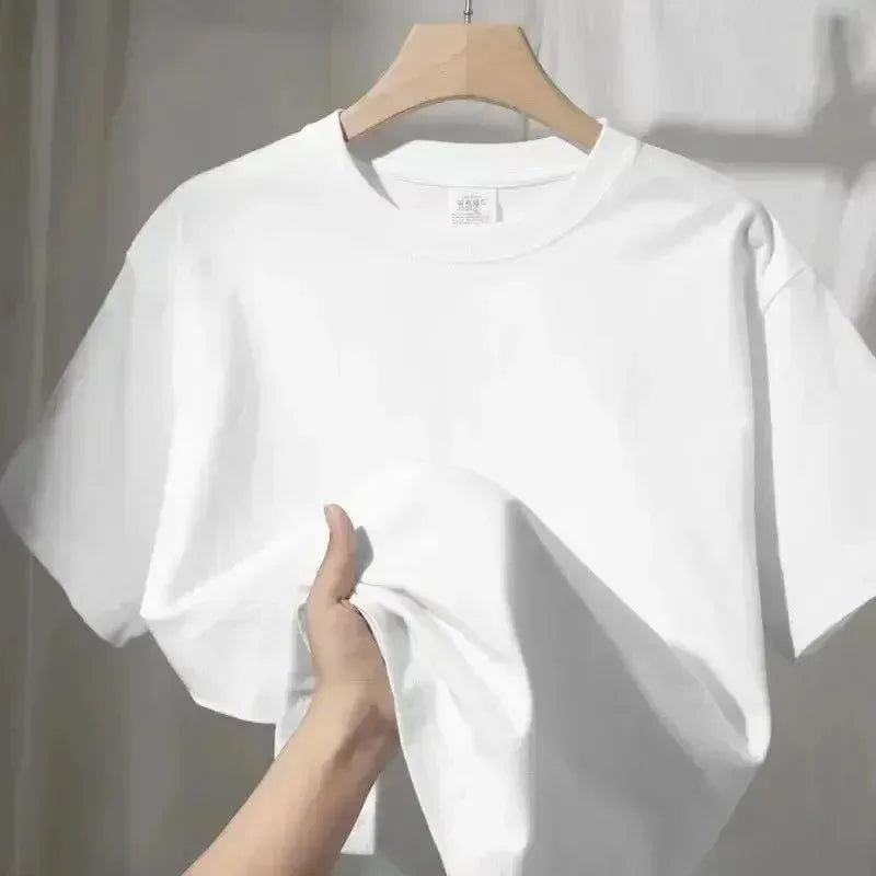 Elegant Women Loose T Shirts Gradient Metallic Heart Print White Casual Graphic Tees Soft Comfort Trendy Daily Fashion Tops