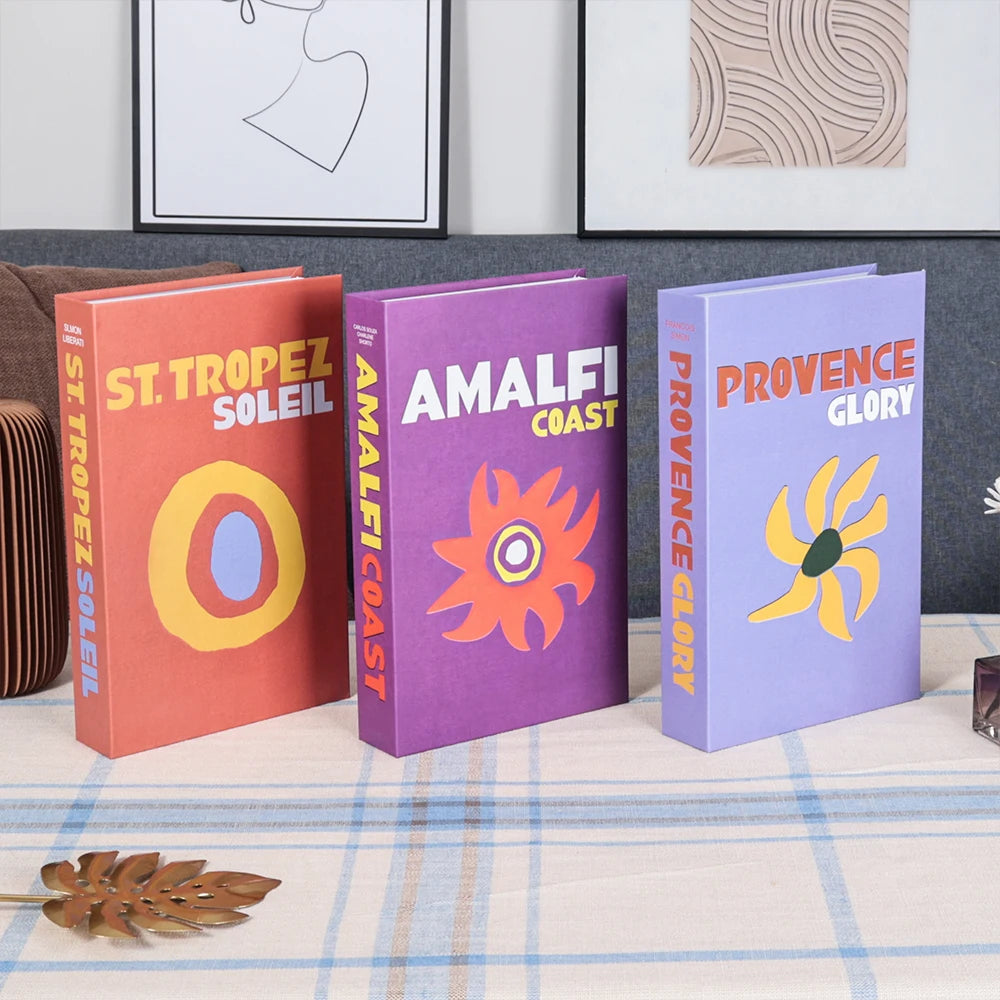3Pcs Decorative Fake Books - Living Room Coffee Table Ornaments