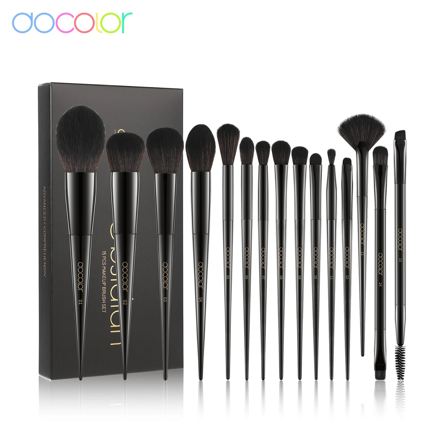 Docolor Makeup Brush Set Professional 10-30pcs Eyeshadow Blush Synthetic Foundation Brush Powder Contour Cosmetic Tool For Women