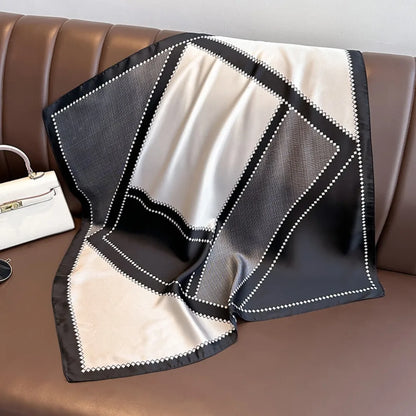 Luxury Silk Square Scarf - Womens Satin Neckerchief  Hair Wrap 2023