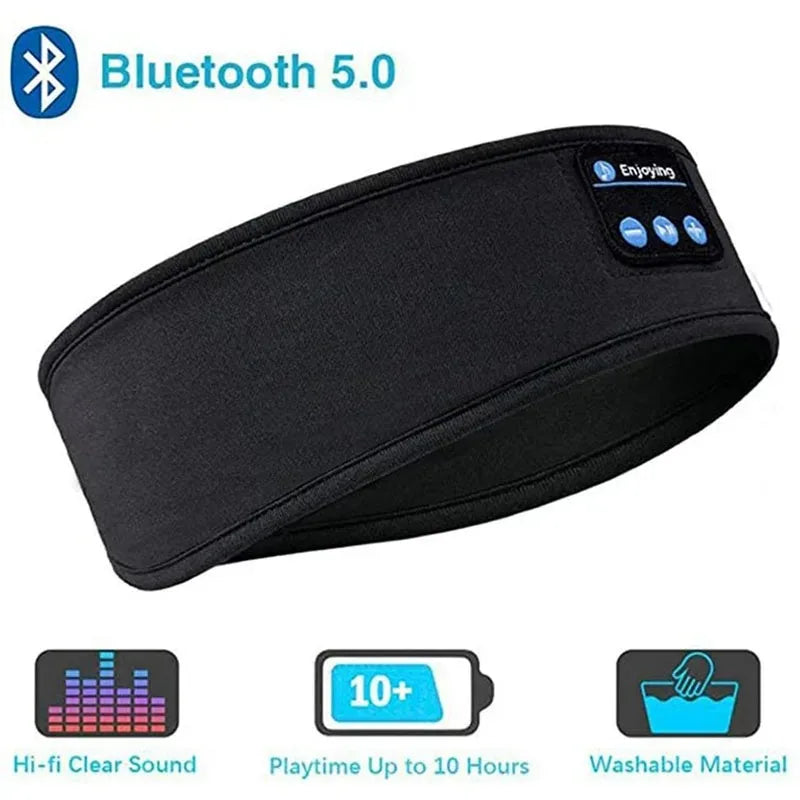 Butterfly Print Bluetooth Headband Sweatproof Sports Headset Workout Eye Mask Wireless for Sleep Workout Fit iPhone Android All