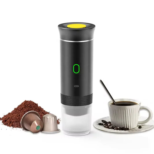 Portable 3-in-1 Wireless Espresso Coffee Maker for Car  Home