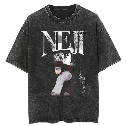 Hip Hop Streetwear T Shirt Japanese Anime Naruto Print T-Shirt Men Harajuku Cotton Tshirt Summer Short Sleeve Tops Tees