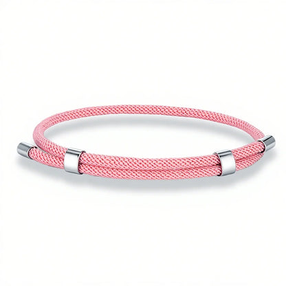 MKENDN Simple Style Men Women Bracelet 3mm Durable Marine Rope With Polished Steel Closure Jewelry Summer Beach Gifts