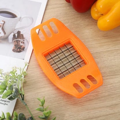 Potato Slicer - Handheld Vegetable Slicer & Tomato Cutter Tool | Plastic Blade Kitchen Accessory