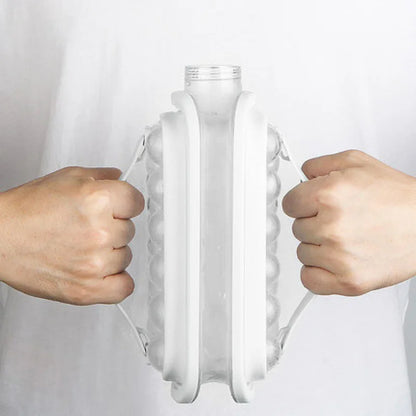 2-in-1 Silicone Ice Maker Bottle – Folding Ice Cube Mold & Kettle