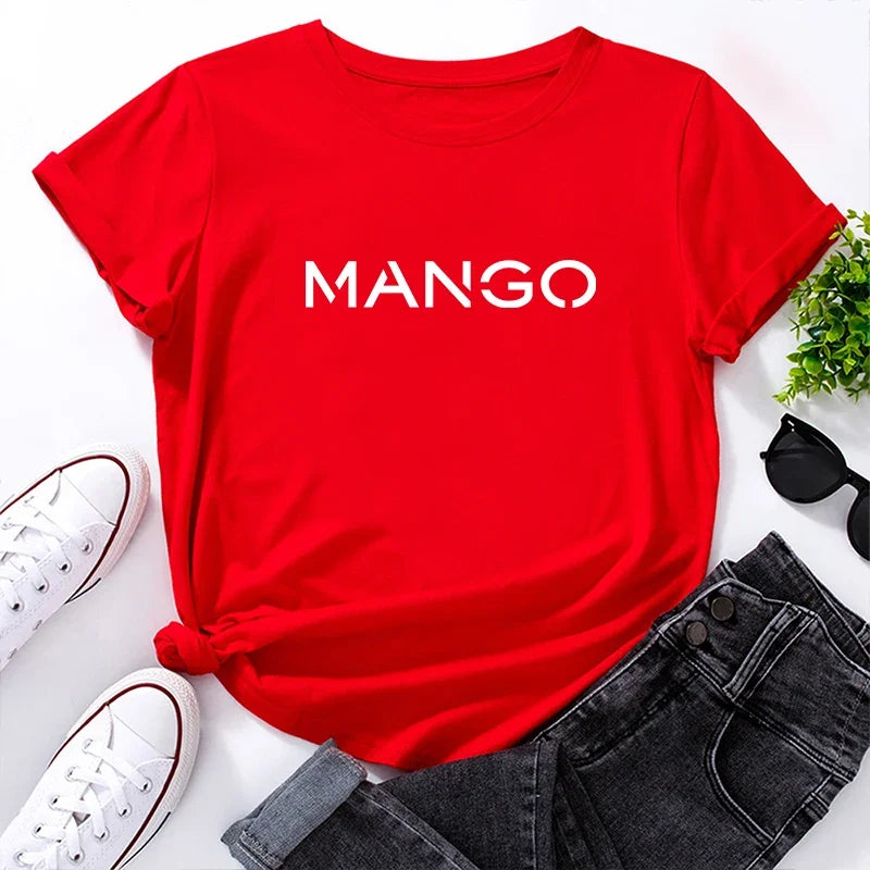 2025 New Trend Woman Cotton T-shirt Spring Summer Daily Casual Fashion O-neck Short Sleeve Top Female Home Outdoor Comfort Tees
