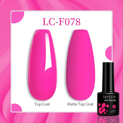 Gel Nail Polish - LILYCUTE UV Gel Varnish 7ML | Soak Off, Long Lasting Colors
