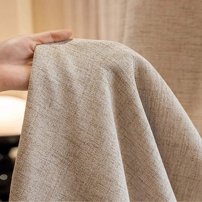 Japanese Linen Curtain – Sheer Breathable Drapes for Bedroom & Living Room Partition