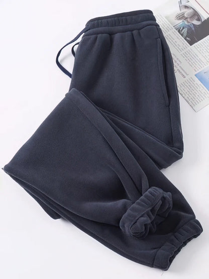 Winter Warm Fleece Jogger Pants Men Thicken Autumn Sport Jogging Sweatpants Outdoor Walking Casual Gary Trousers