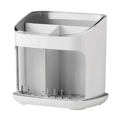 Utensil Holder - Multi Compartment Kitchen Storage | Cutlery Drainer & Tableware Organizer