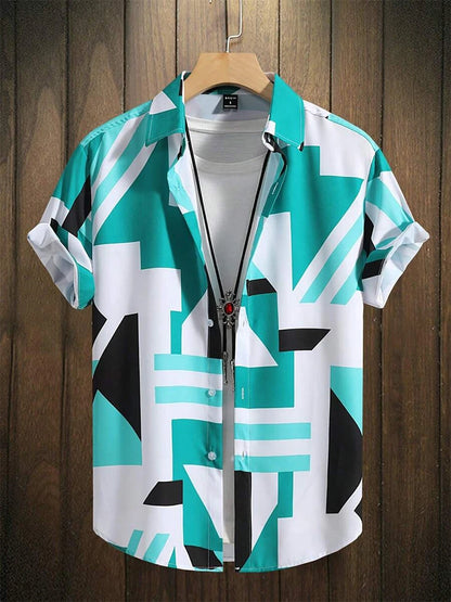 Hawaiian Men's Shirt Summer Outdoor Beach Men's Short-sleeved Shirt Urban Everyday Casual Men's Shirt Street Fashion Men's Shirt
