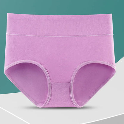 New 4Pcs/Lot High Waist Panties Women Underwear Plus Size Cotton Briefs Girls Shapers Abdominal Underpants Female Sexy Lingeries