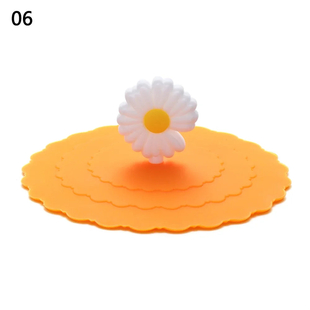 Silicone Cup Lids – Cute 10cm Leakproof Heat-Resistant Mug Covers
