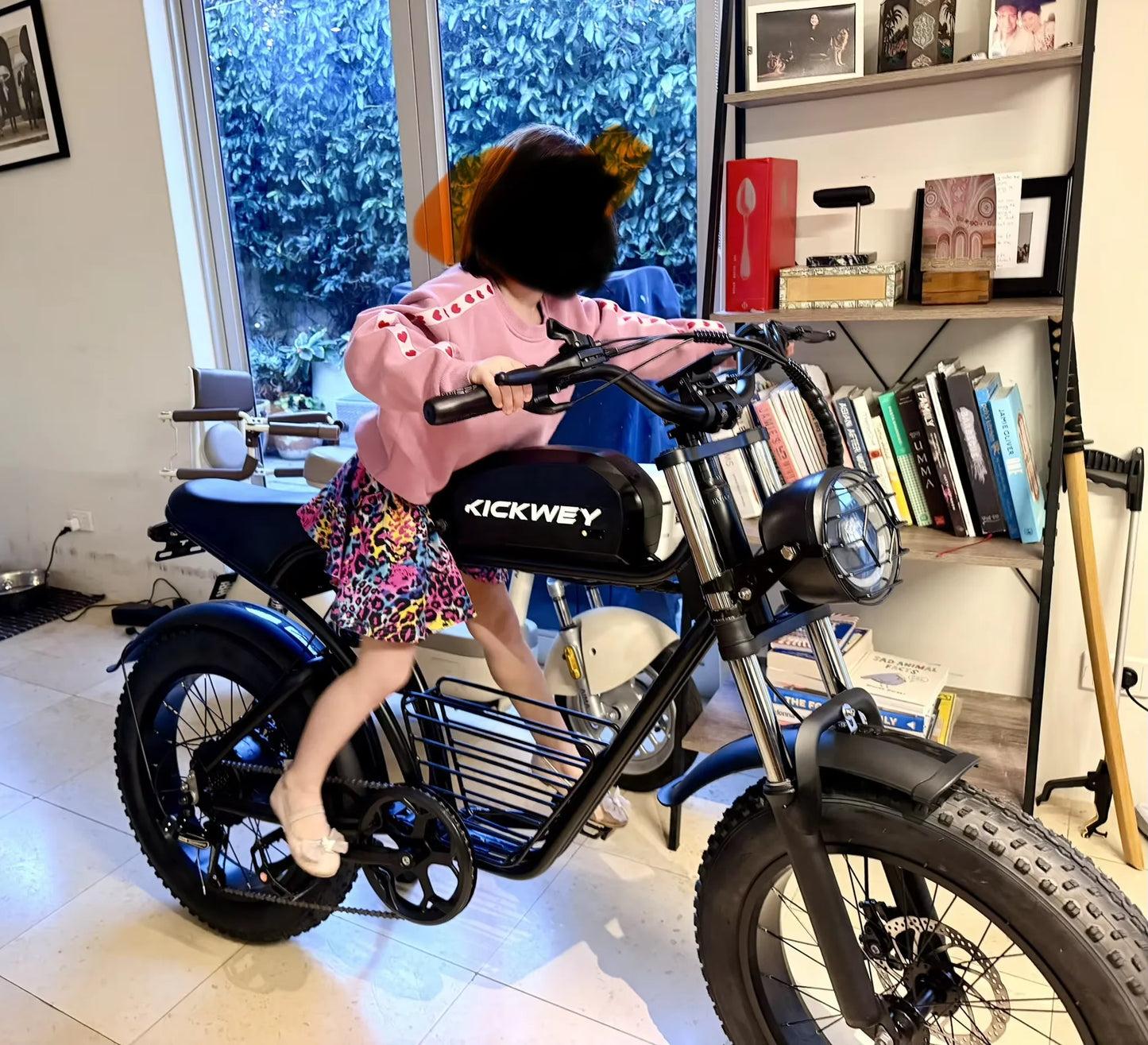 KICKWEY K7 Electric Bike, 3000W Off-Road Electric Bicycle, Full Suspension E-Bike, 20" Fat Tire All-Terrain Electric Dirt Bike