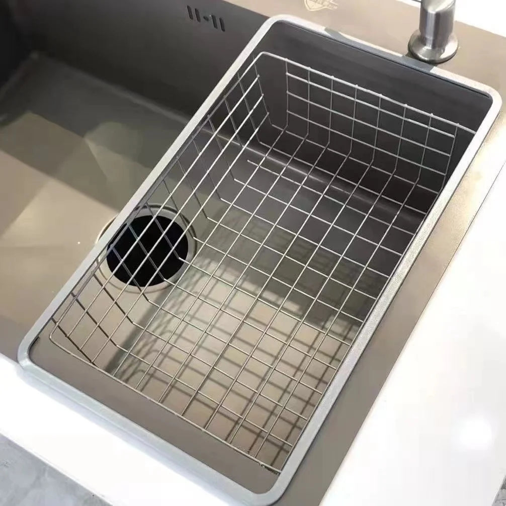 High-End Kitchen Sink Drain Rack - Nano Drying Basket for Tableware  Vegetables - ZOOMNSTORE