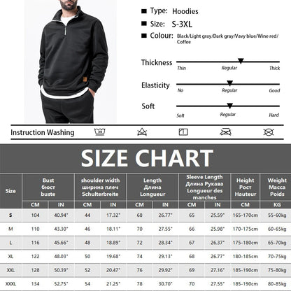 Men's Quarter Zip Up Sweaters Slim Fit Lightweight Mock Neck Pullover Casual Sweaters Half Turtleneck Knitted Outdoor Streetwear