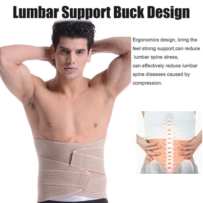 Orthopedic Posture Corrector Brace Elastic Adjustable Lower Back Support Waist Trimmer Belt Lumbar Support Belt for Men Women