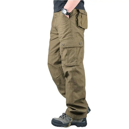 2025 Tactical Cargo Pants Men Cotton Overalls Outdoor Work Trousers Big Size Hombre Clothing Camo Hiking Pants Multiple pockets