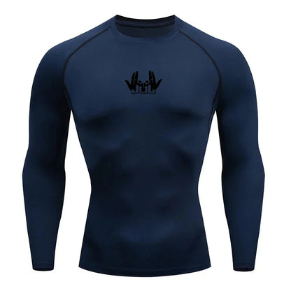 Men's Compression Shirt - Running Compression Tee | Long Sleeve Sports Shirt