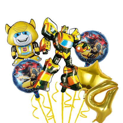 Robot Birthday Party Supplies - Disposable Plates Cups Tablecloth Balloons Gift Bags Backdrop