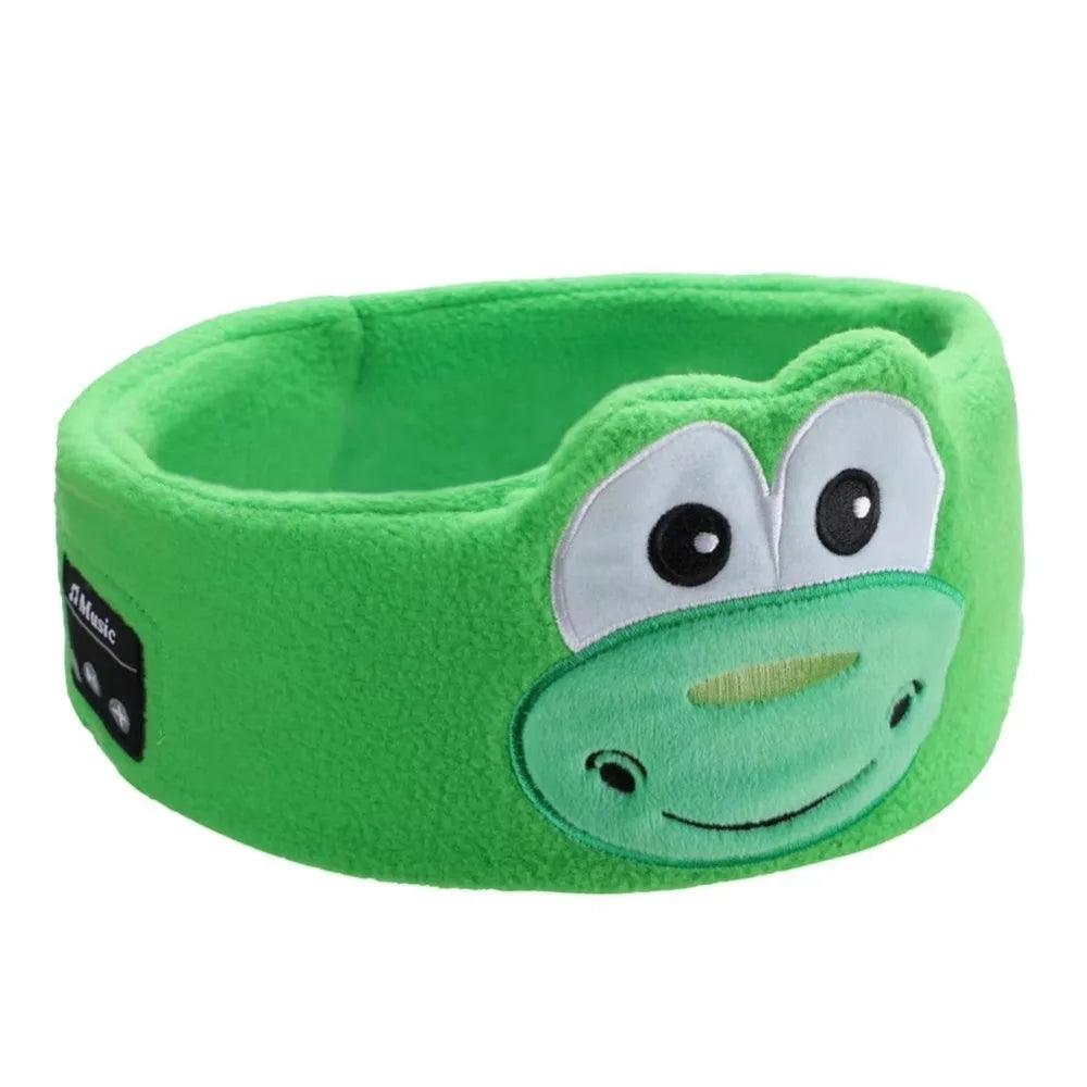 Soft Plush Bluetooth Headphones Eye Mask Elastic Eye Mask Volume Limited Children's Sleep Earphones Comfortable Wear