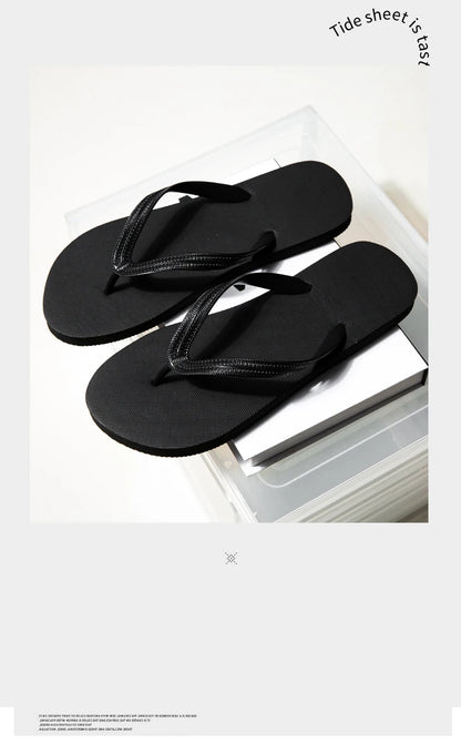High Quality Men's Flip Flops Summer Light Beach Slippers Fashion Non-slip Casual Male Sandals Outdoor Black Flip Flop Sandals