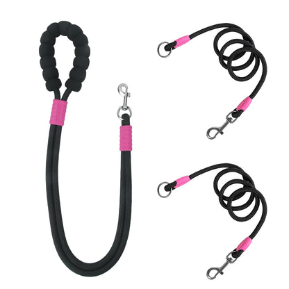 Strong Dog Leash Pet Reflective Nylon Tow Rope Non Slip Foam Handle Leash For Big Small Medium Dog Leash Outdoors Pet Supplies