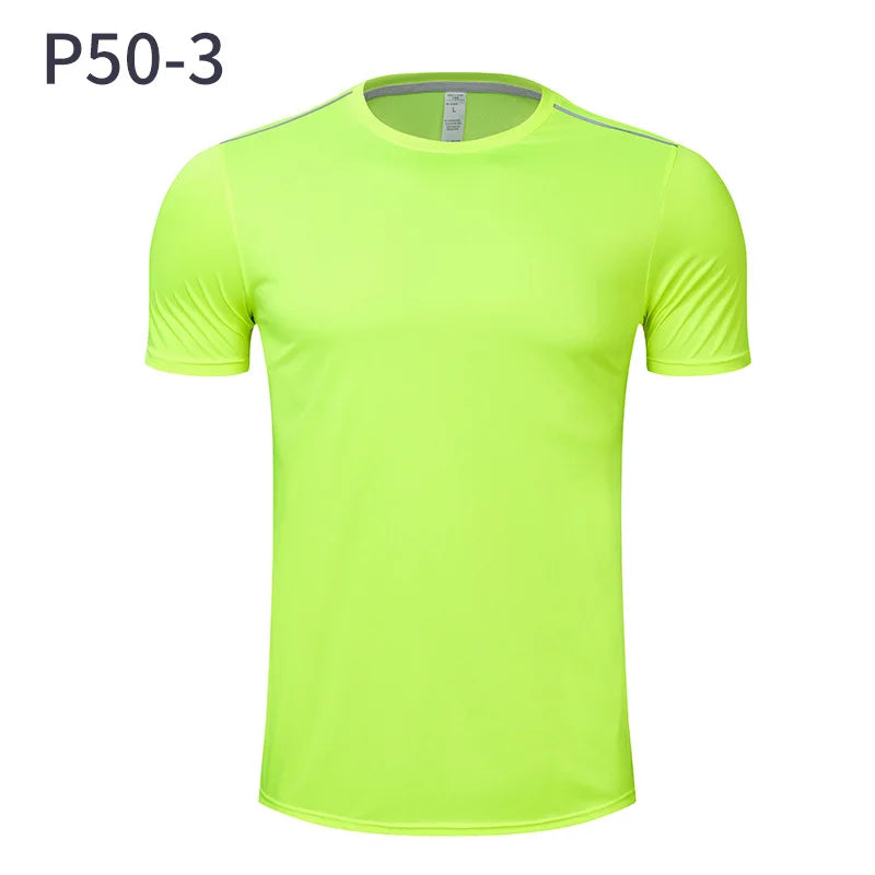Men Women Quick Dry Short Sleeve Sport T Shirt Gym Jerseys Fitness Shirt Trainer Running T-Shirt Teenager Breathable Sportswears