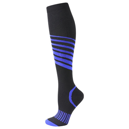 Compression Socks For Running & Sport - 20-30 mmHg Knee High Black Anti Fatigue