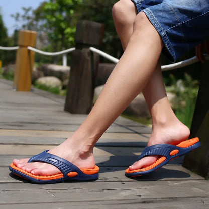 MAEDEF Flip Flops for Men Summer Breathable Beach Shoes Sandals Mens Luxury Flip Flops Breathable Plus Big Size Men Slippers 47